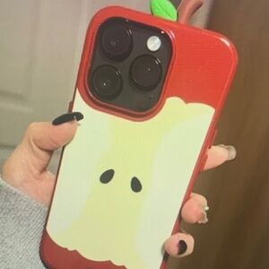 Cle de Peau Red Apple-Themed Phone Case